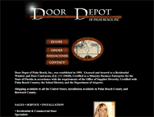 Tablet Screenshot of doordepotofpalmbeach.com